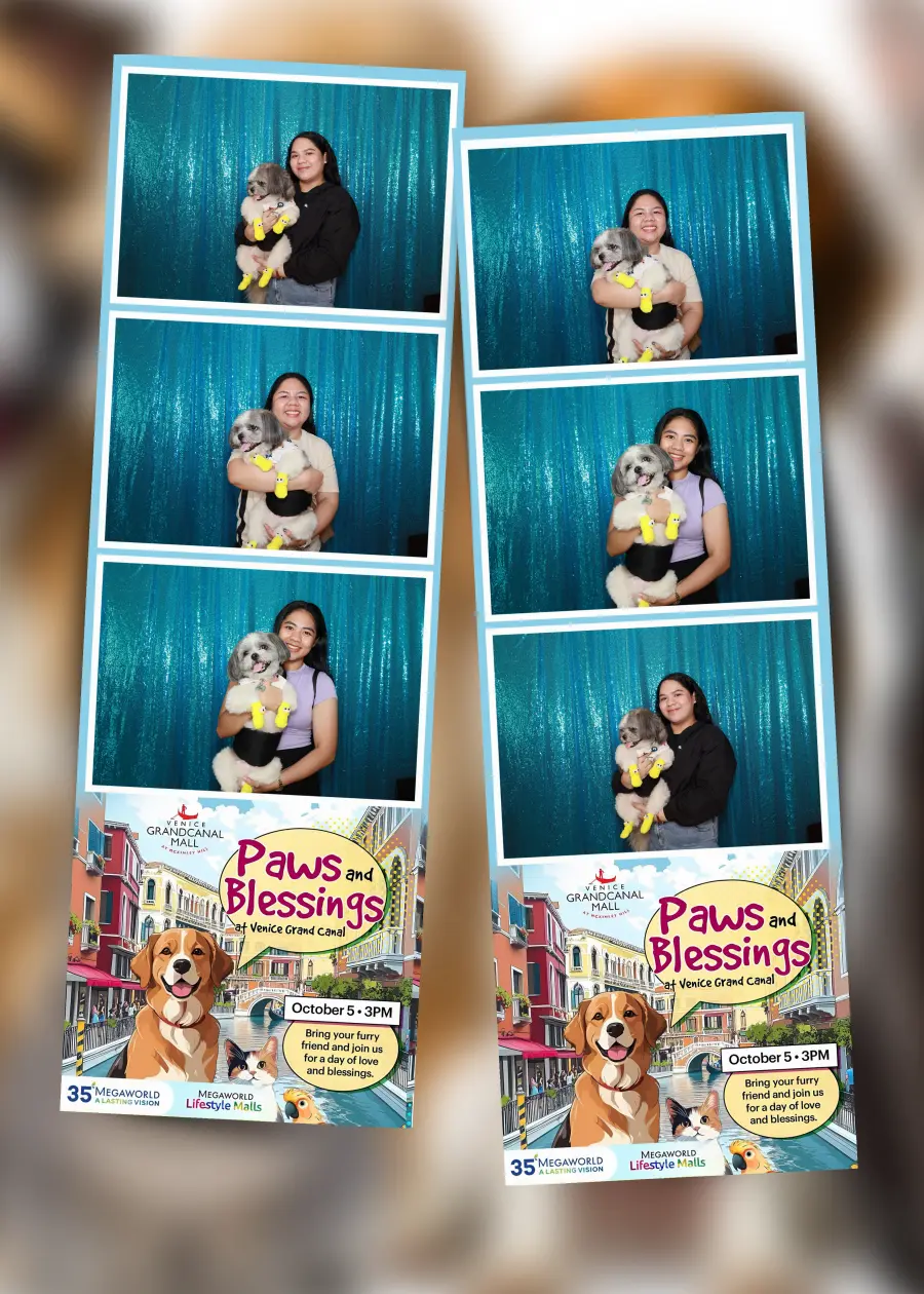 Paws and Blessings pet-friendly photobooth activation at Venice Grand Canal Mall